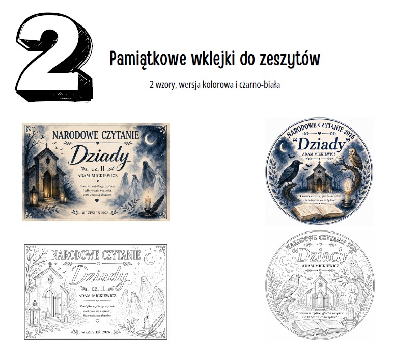Narodowe Czytanie 2026 Dziady - plakaty - obrazek 3