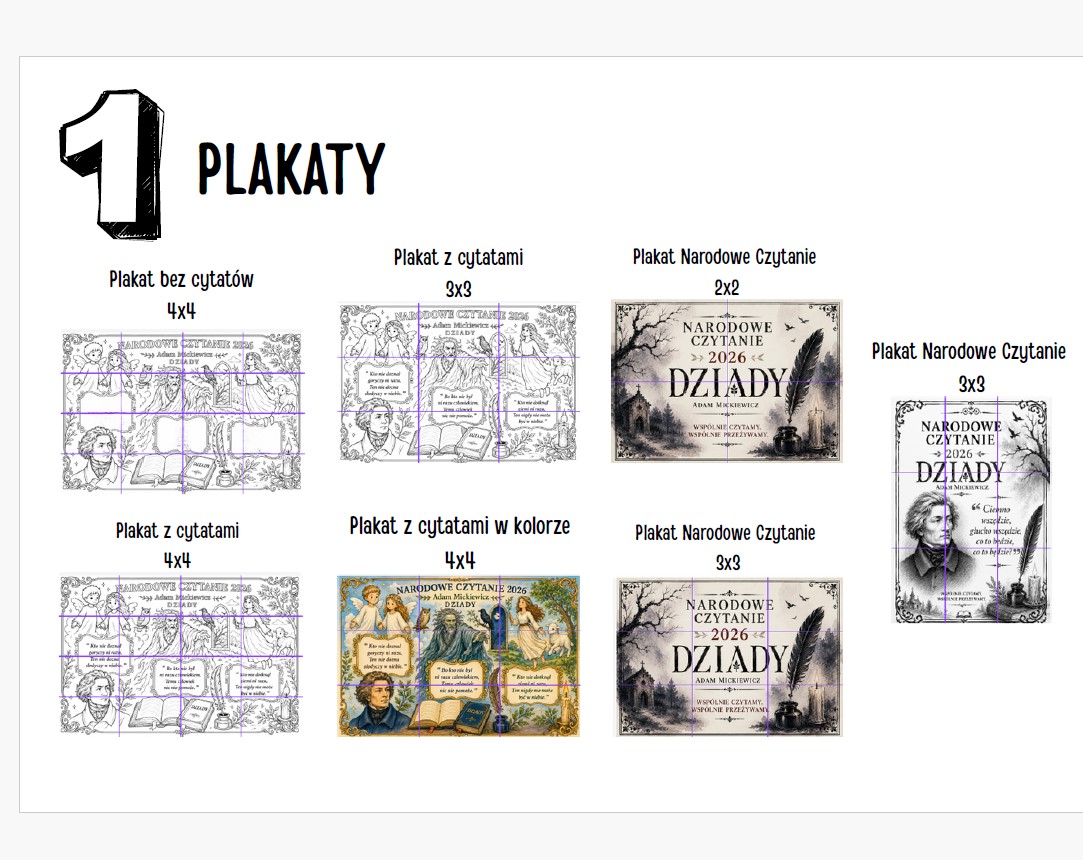 Narodowe Czytanie 2026 Dziady - plakaty - obrazek 2